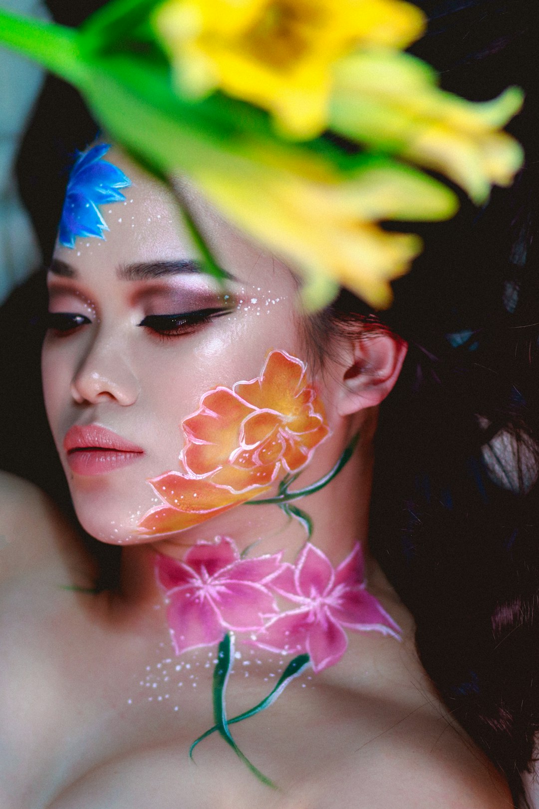 High fashion editorial makeup